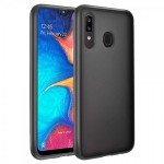 Samsung Galaxy A20 A30 Slim Matte Hybrid Bumper Case (Black)